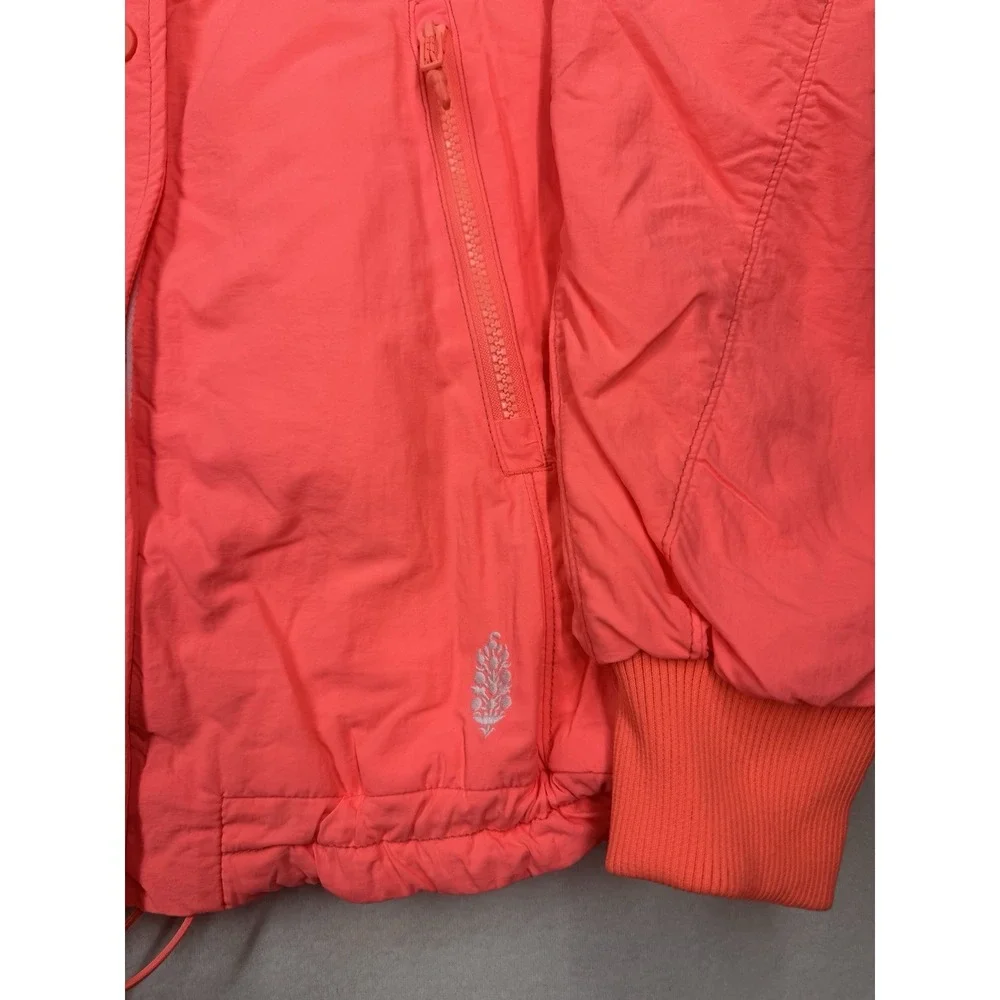 Free People Movement Women's Field Tripper Jacket Neon Coral Large NWT $198 MSRP